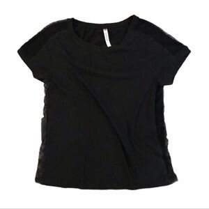 Fabletics black mesh short sleeve size large